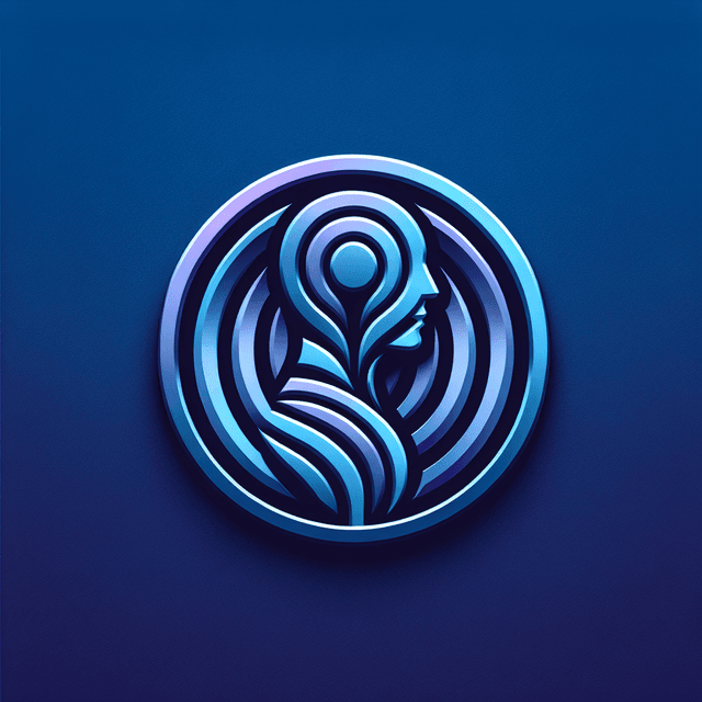 Logo for futuristic-logo-with-3d-theme-medium-slate-blue-background-61098ddb-5c38-4e13-949c-60bc1642ecdf